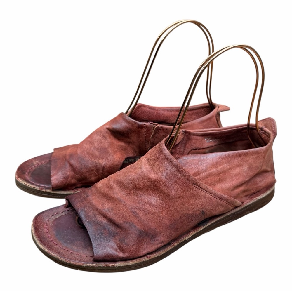 A.S.98 Men's Rust size 8 39  Leather Sandals